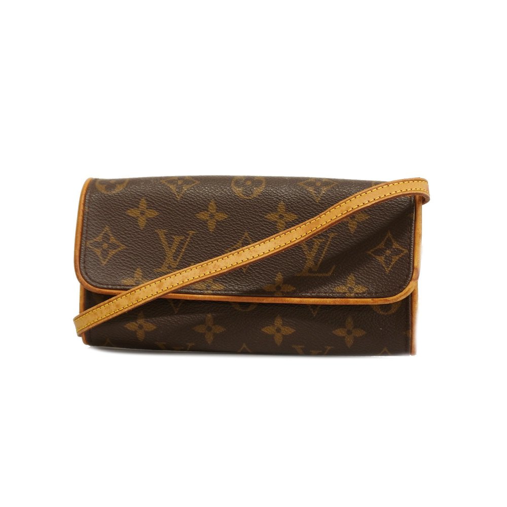 Auth Louis Vuitton Monogram Pochette Twin PM M51854 Women's Shoulder Bag